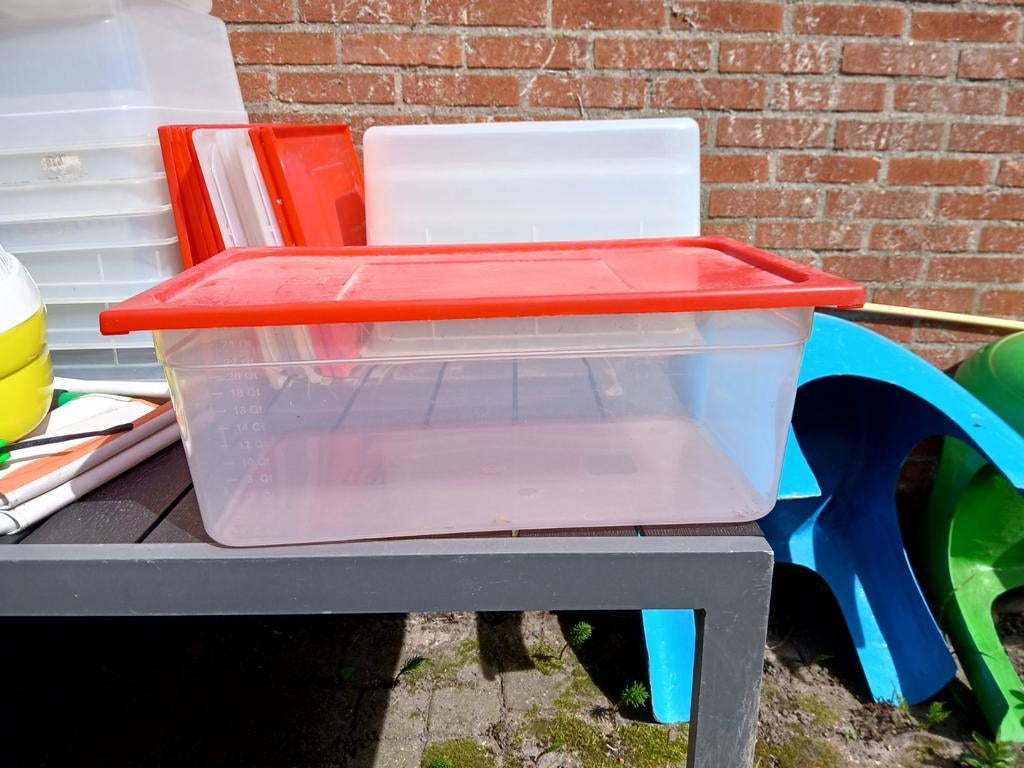 Kunstof bakken 1/1 gastronorm, Huis en Inrichting, Keuken | Keukenbenodigdheden, Overige typen, Ophalen of Verzenden, Gebruikt