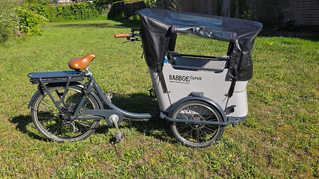 Elektrische Babboe Curve 2022 Bakfiets GOEDGEKEURD, Fietsen en Brommers, Fietsen | Bakfietsen, Gebruikt, Huif, 2 kinderen, Schijfrem