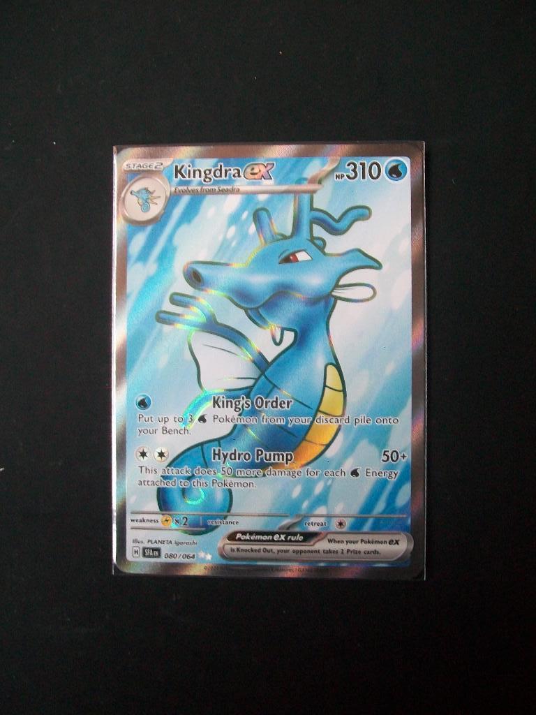 9090: Nieuwe Pokemon kaart Secret KINGDRA EX HP310 (080/064), Verzenden, Nieuw, Losse kaart, Foil