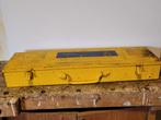Industriële / Vintage Metalen KIST / Gereedschapskist Geel, Verzenden