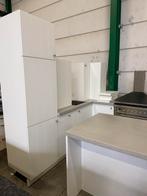 Nette Landelijke Hoekkeuken + Apparatuur + GEDEMONTEERD, Huis en Inrichting, Overige materialen, Wit, Hoekkeuken, Ophalen of Verzenden