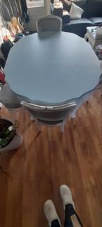 Brocante eethoek metstoelen, Huis en Inrichting, Tafels | Eettafels, Ophalen, Rechthoekig, 50 tot 100 cm