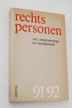 Rechtspersonen 91 92, Boeken, Verzenden, Zo goed als nieuw