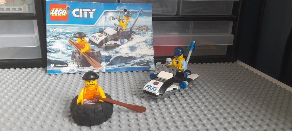 Lego set 60126 politie jetski, Ophalen of Verzenden, Gebruikt, Complete set, Lego