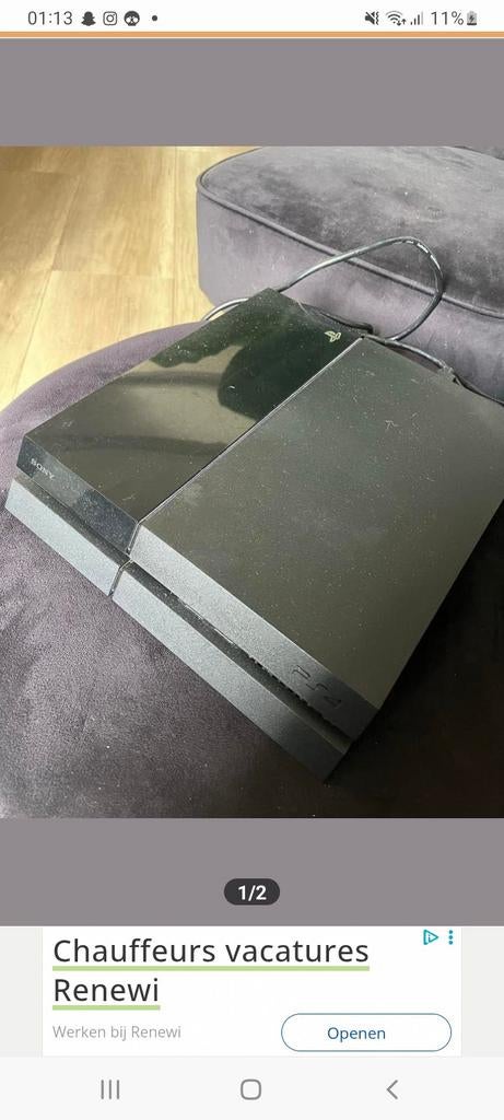 Nieuwe playstation 4, Ophalen, Met games, Zo goed als nieuw, 1 TB