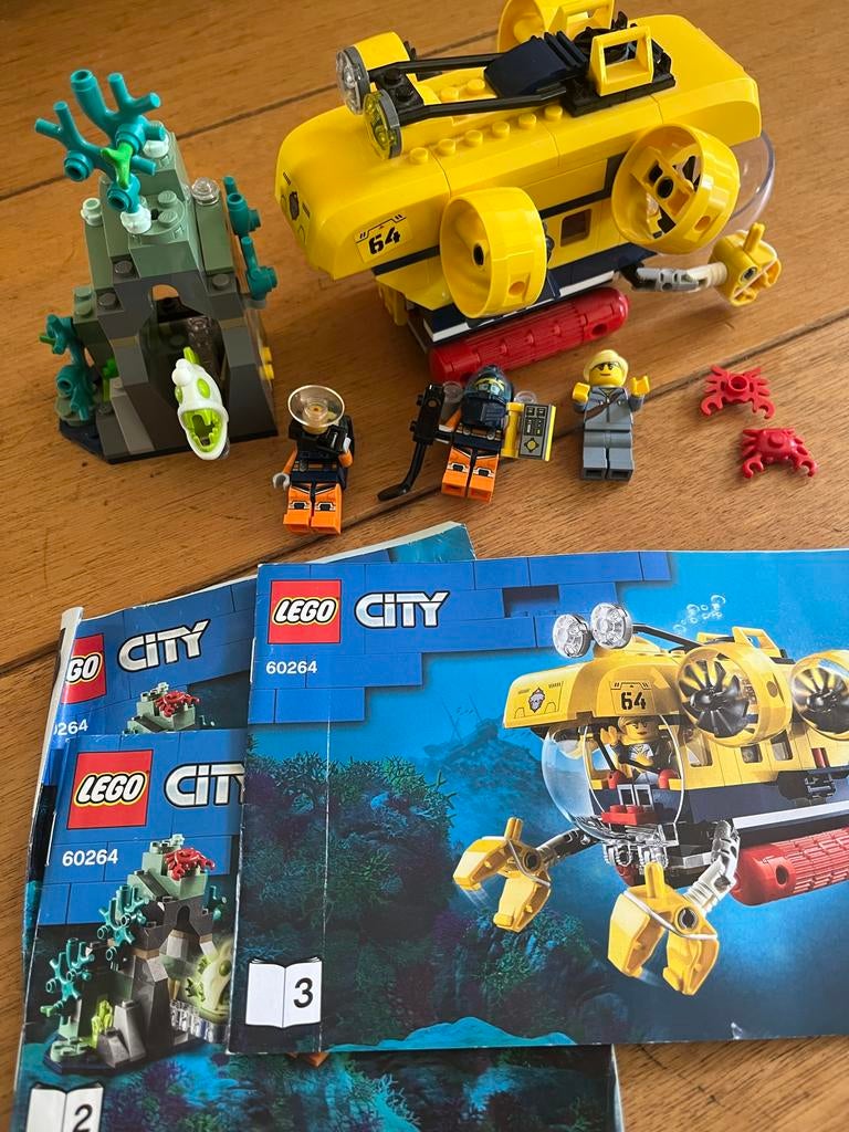 Lego City 60264 Oceaan Onderzoeksschip - Complete Set, City, Lego, Ophalen of Verzenden, Zo goed als nieuw