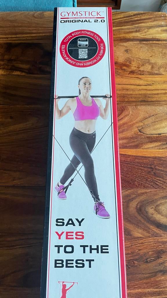 Gymstick Original 2.0 - Strong (zwart) - Fitness tool, Sport en Fitness, Ophalen of Verzenden, Nieuw, Armen, Overige typen