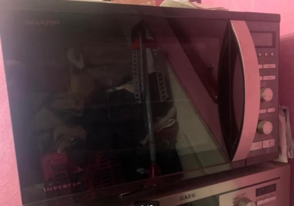 Sharp inverter combimagnetron,zgan, Huis en Inrichting, Ophalen, Zo goed als nieuw