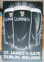 GUINNESS REKLAME METAAL, Ophalen of Verzenden, Gebruikt, Reclamebord, Plaat of Schild, Overige merken