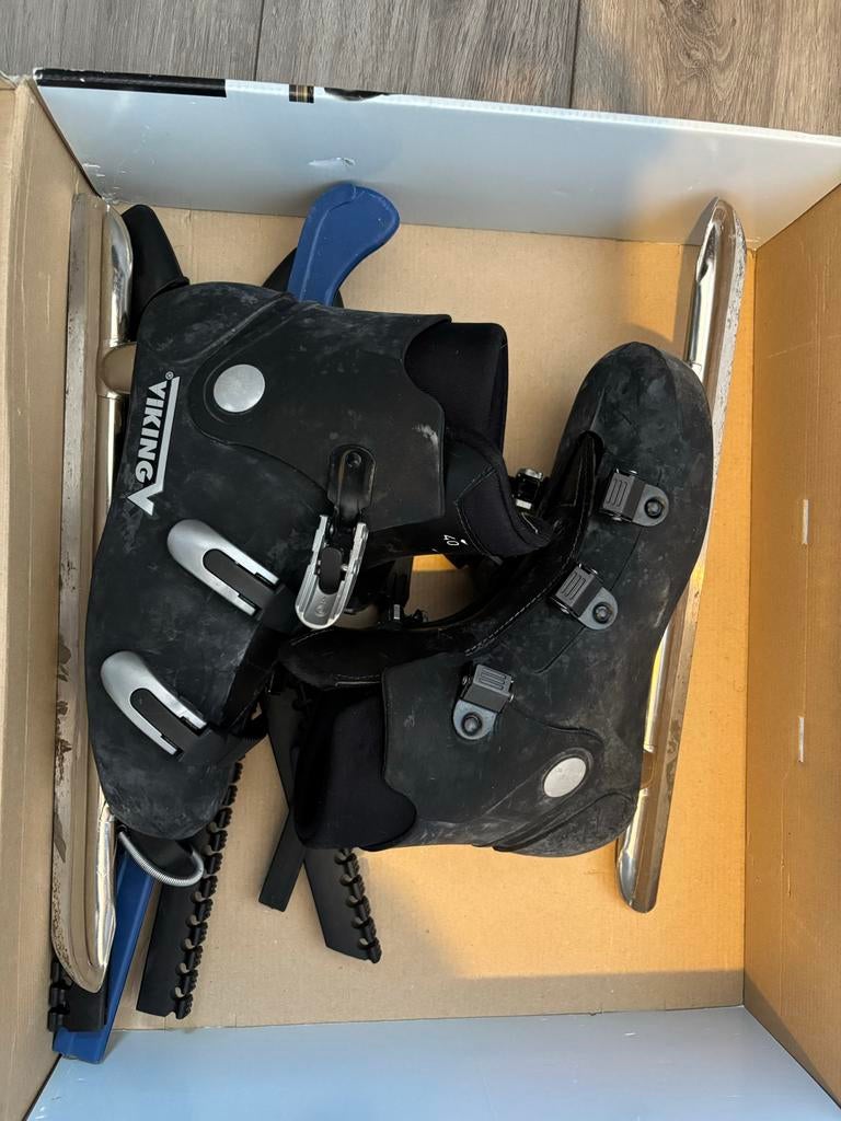 Viking noren maat 40 met Zandstra beschermers, Sport en Fitness, Schaatsen, Ophalen of Verzenden, Gebruikt, Noren, Viking