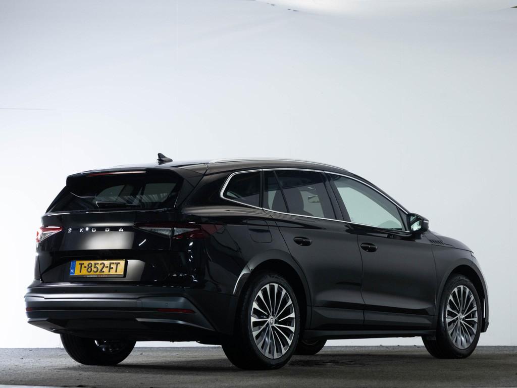 Skoda Enyaq iV 80 204pk | SOH 94% | Trekhaak | Stoelverwarmi, Auto's, Skoda, Gebruikt, 80 kWh, Zwart, Origineel Nederlands