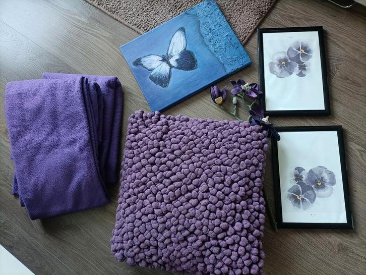 Paarse woondecoratie, Huis en Inrichting, Woonaccessoires | Wanddecoraties, Ophalen of Verzenden