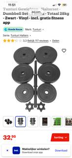Tunturi gewichten, Ophalen, Zo goed als nieuw, Dumbbell