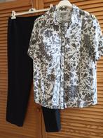 Frank Walter blouse maat 50 Karelia pantalon maat 48., Ophalen of Verzenden, Zo goed als nieuw, Zwart