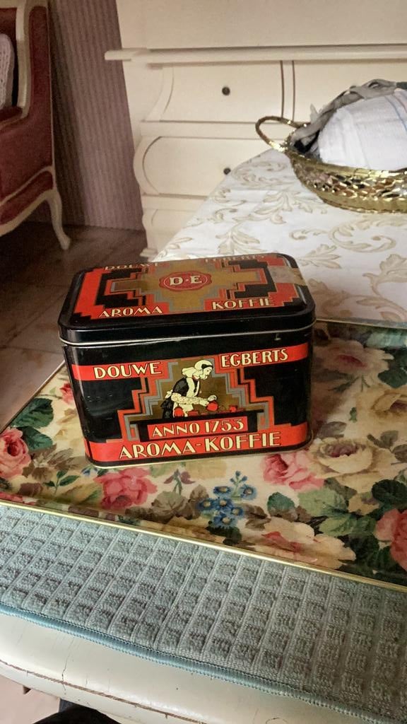 Douwe egberts blik, Verzamelen, Blikken, Verzenden, Zo goed als nieuw, Koffie, Douwe Egberts