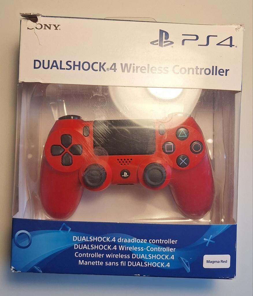 PS4 DualShock Controller rood met doos | Gerefurbished, Spelcomputers en Games, Spelcomputers | Sony PlayStation Consoles | Accessoires