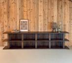 Tv-meubel, Eiken tv meubel, tv kast, Massief eiken, Op maat, Eikenhout, Nieuw, Ophalen of Verzenden, 200 cm of meer