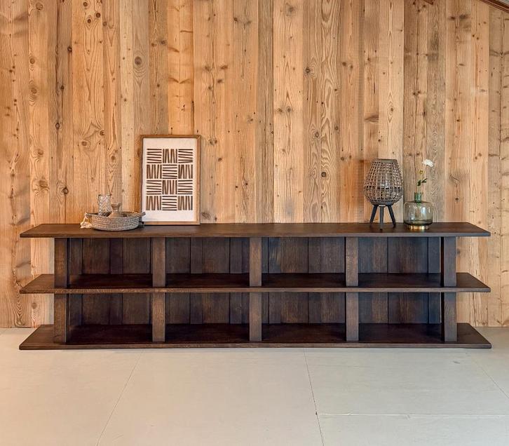 Tv-meubel, Eiken tv meubel, tv kast, Massief eiken, Op maat, Huis en Inrichting, Kasten | Televisiemeubels, Nieuw, Minder dan 100 cm