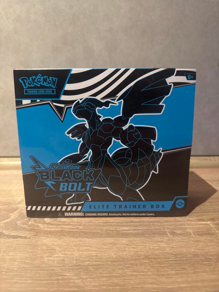 Pokémon Scarlet & Violet Black Bolt Elite Trainer Box, Ophalen of Verzenden, Nieuw, Boosterbox