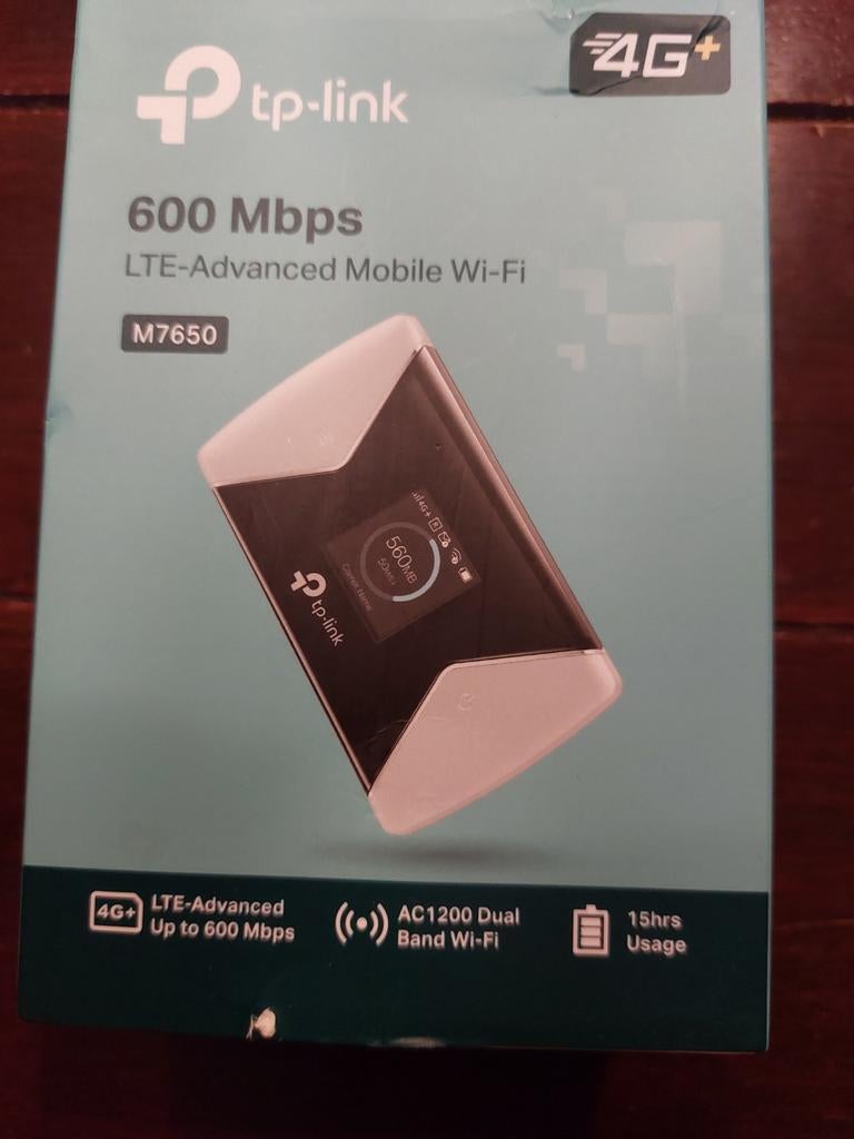 TP-Link M7650 4G+ LTE-Advanced Mobiele Mifi Router, Computers en Software, Routers en Modems, Zo goed als nieuw, Router, Ophalen of Verzenden