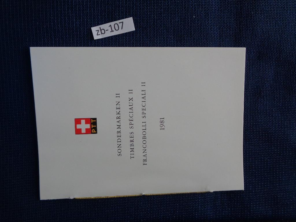 zwitserland - mapje jaargebeurtenissen 1981 (zb-107), Ophalen of Verzenden, Gestempeld