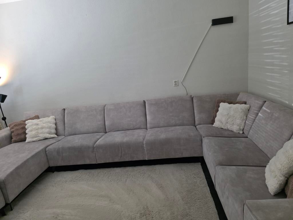 Hele mooie beige hoekbank., Ophalen of Verzenden, Zo goed als nieuw