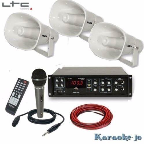 Omroep systeem met 3 Hoorn-luidsprekers 90Watt, Auto diversen, Autospeakers, Nieuw, Ophalen of Verzenden