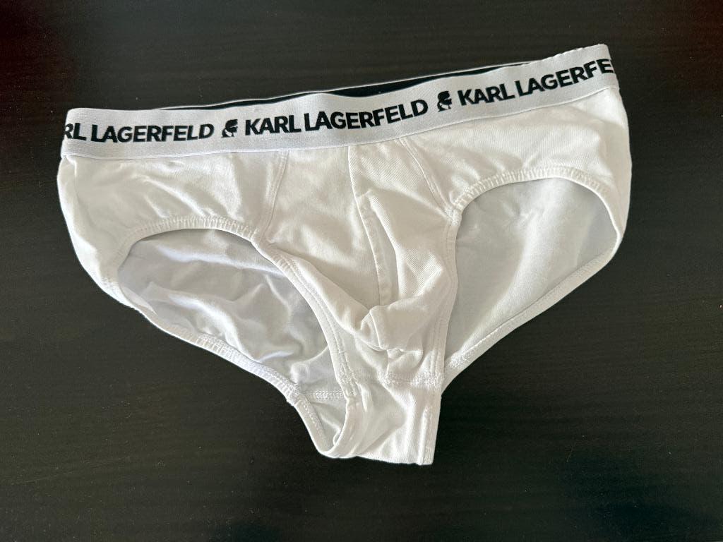 Karl Lagerfeld, slip, wit, classic, used, M, Ophalen of Verzenden, Wit, Slip