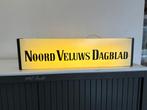 Vintage Lichtbak 'Noord Veluws Dagblad' - Reclamebord, Ophalen