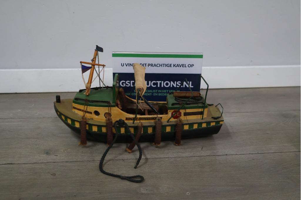 Model van een houten vissersbootje, Ophalen of Verzenden, Niet ingevuld, Niet ingevuld, Niet ingevuld