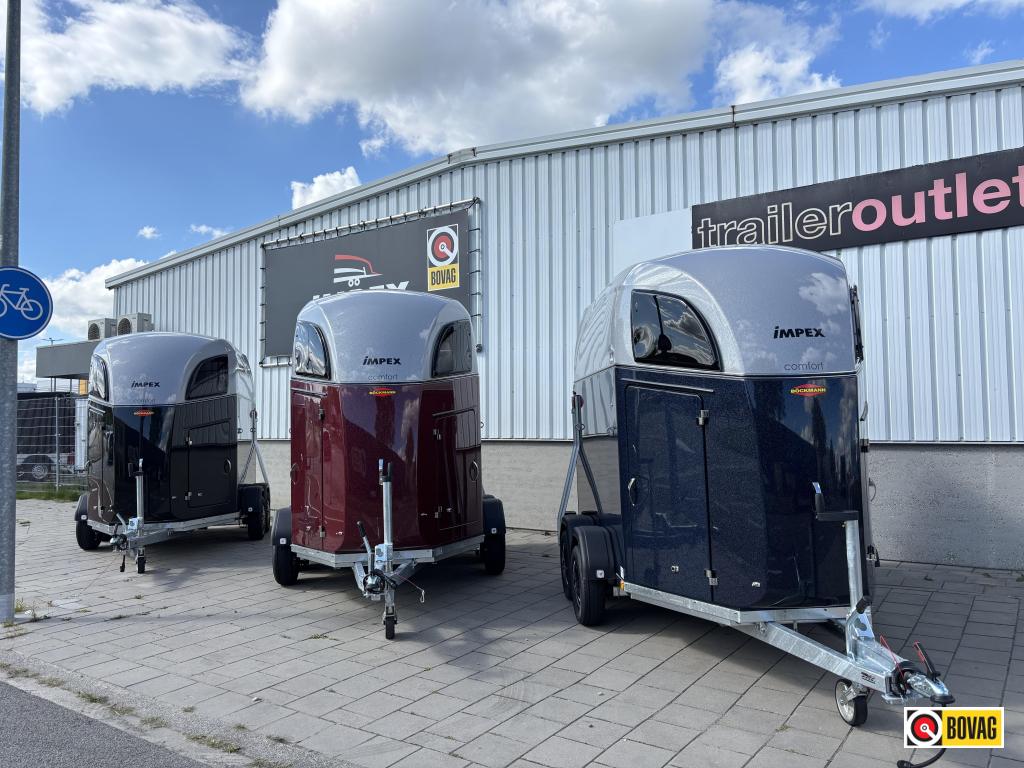 Bij Impex Bockmann Esprit Comfort poly zadelk alu bodem !!, Dieren en Toebehoren, Nieuw, Polyester, 2-paards trailer