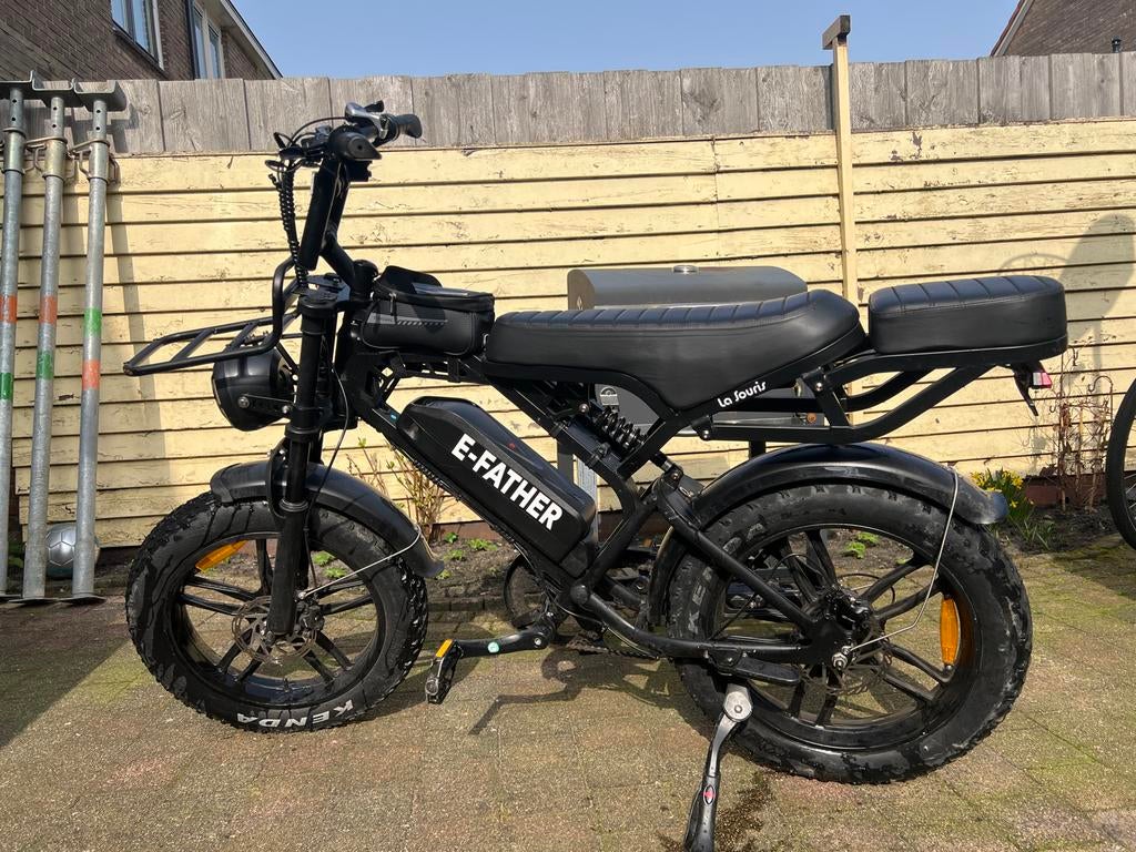 E-FATHE Fatbike - Zo goed als nieuw, Fietsen en Brommers, Elektrische fietsen, Zo goed als nieuw, Minder dan 47 cm, 50 km per accu of meer