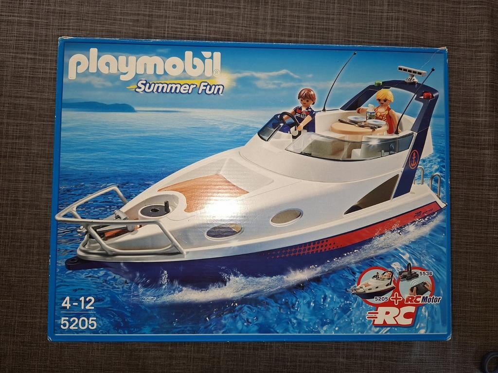 Playmobil Summer Fun Speedboot 5205 - Compleet met doos, Ophalen of Verzenden