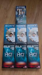 7 Nieuwe, lege VHS videobanden (Sony, Fuji, TDK), Ophalen of Verzenden, Nieuw in verpakking