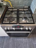 Siemens Vrijstaand Gasfornuis met Oven - RVS, Ophalen, Gebruikt, 60 cm of meer, 4 kookzones