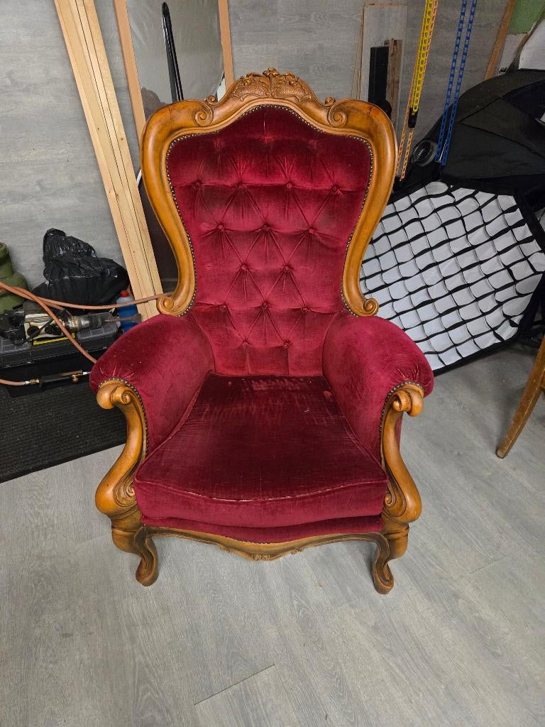 stoel, Gebruikt, Ophalen of Verzenden, Stof, Eén