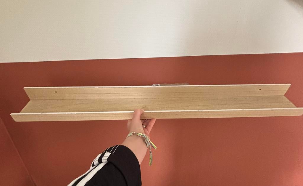 Houten plankje voor aan de muur, Ophalen of Verzenden, Zo goed als nieuw