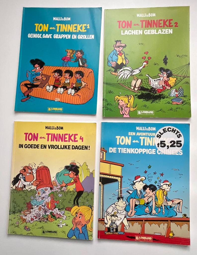 Ton en Tinneke uitgever Lombard nr 1.2.3.4, Boeken, Stripboeken, Meerdere stripboeken, Ophalen of Verzenden, Gelezen