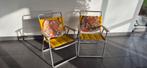 Vintage Retro Klapstoel Camping Draadstoel - Geel, Ophalen, Gebruikt, Twee, Overige kleuren