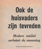 Retro reclame 1953 Castella vaatwas de tevreden huisvaders, Verzenden, Overige typen