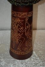 Djembe Groot, natuurvel geit 80cm hoog 13 inch   <26260599>, Ophalen, Gebruikt, ., Drums of Percussie