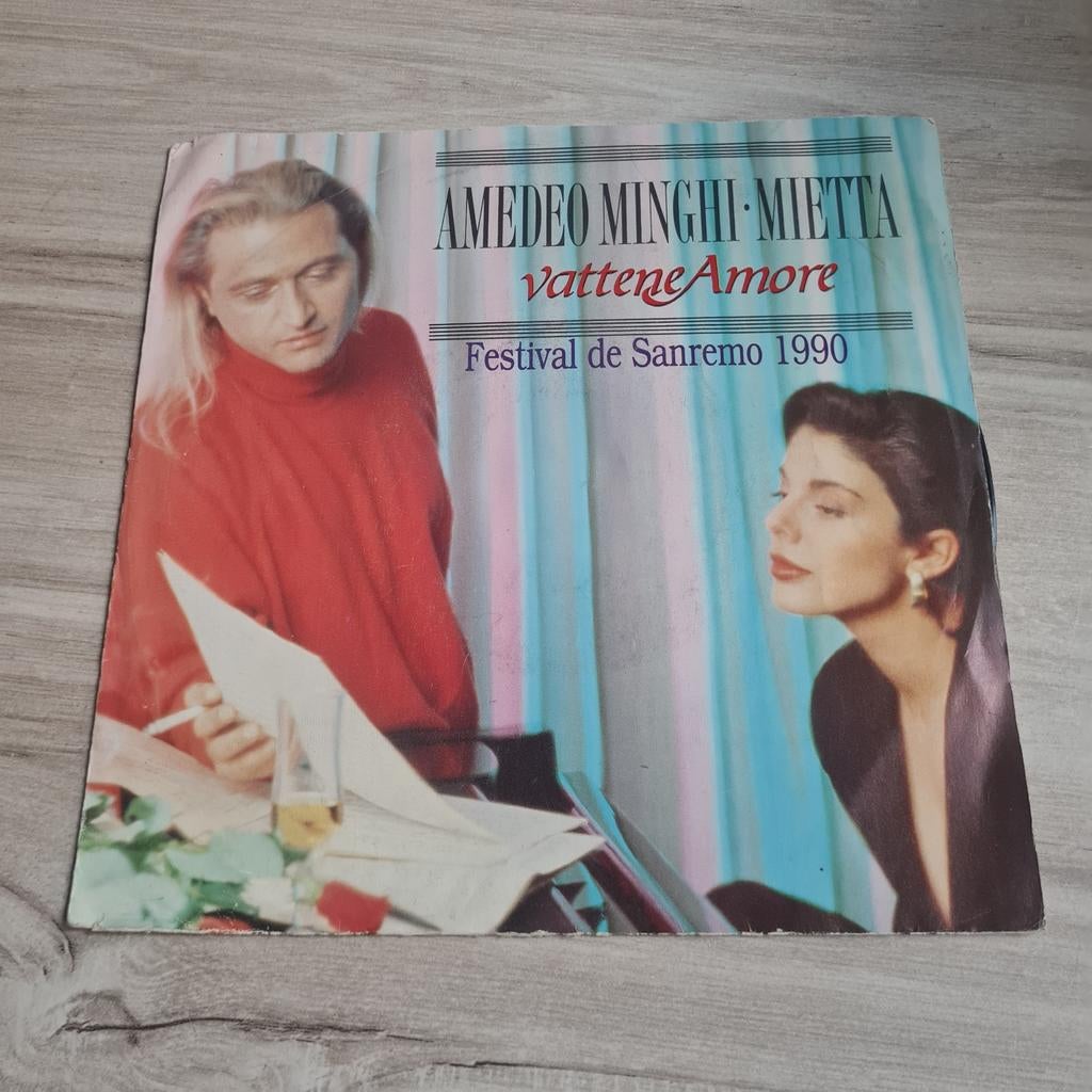 Amedeo Minghi • Mietta - Vattene Amore Single (1990), Ophalen of Verzenden, Gebruikt