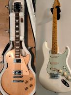 Gibson les Paul standard en Fender JV Stratocaster MIJ, Muziek en Instrumenten, Ophalen, Zo goed als nieuw, Solid body