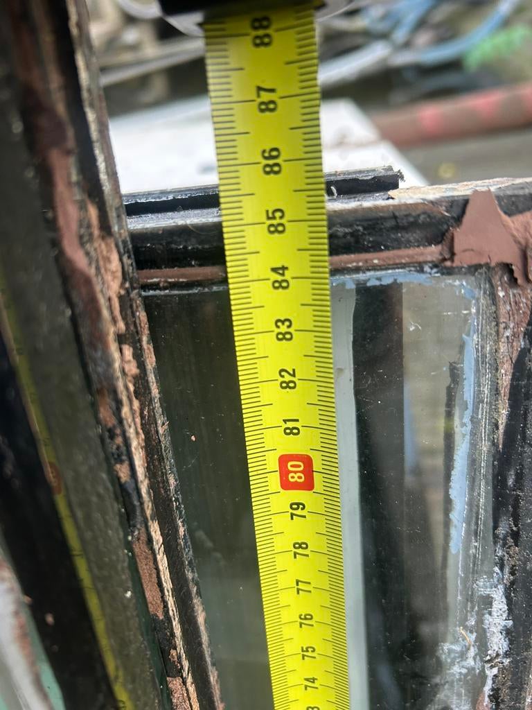 Gratis 4 dubbel glas ramen, Ophalen, Gevelraam of Ruit, Gebruikt, 80 tot 120 cm