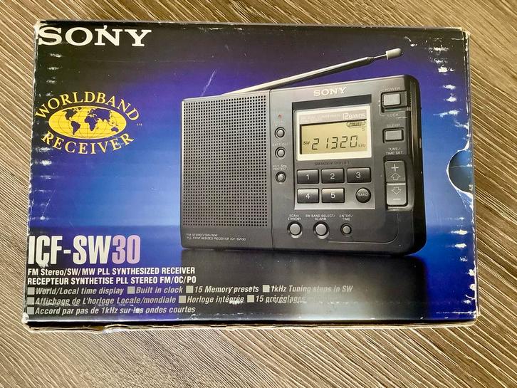 Sony ICF-SW30 Wereldontvanger - Compacte Wereldradio, Audio, Tv en Foto, Radio's, Gebruikt, Wereldontvanger, Ophalen of Verzenden