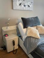 Seniorenbed met elektrisch verstelbare Auping spiraalbodem, Ophalen, 90 cm, Eenpersoons, Wit