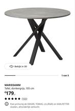 MARIEDAMM Tafel, donkergrijs, Huis en Inrichting, Ophalen, Gebruikt, 100 tot 150 cm, Rond