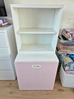 IKEA Boekenkast met Grote Speelgoedlade - Wit/Roze, Ophalen, Met plank(en), Gebruikt, 50 tot 100 cm