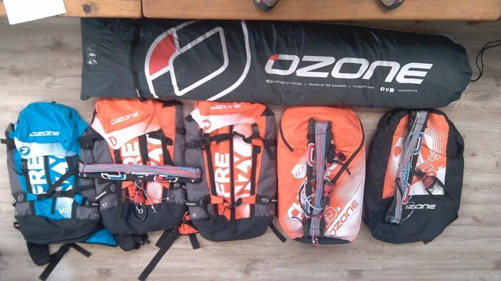 Ozone kite Chrono 15m , R1 15m, Frenzy 7m/11m/14m, Watersport en Boten, Kitesurfen, Geen board, Ophalen of Verzenden, Gebruikt