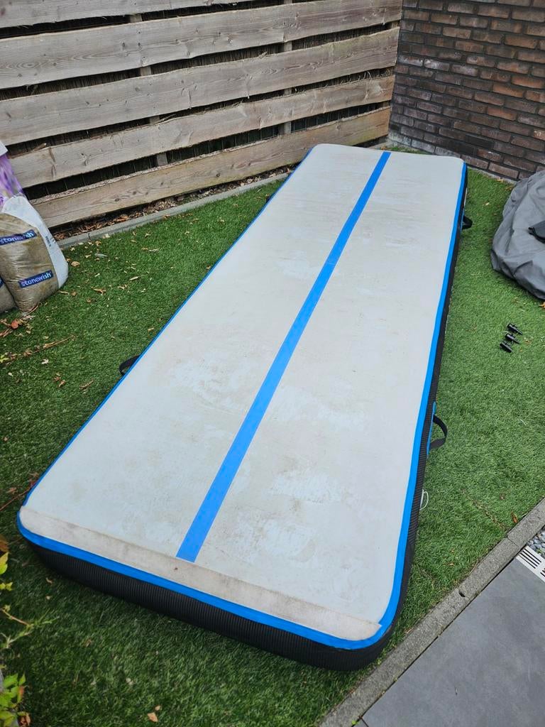 MMS Airtrack 300x100x20 met elektrische pomp, Sport en Fitness, Turnen, Kindermaat 122 t/m 140, Ophalen, Materiaal